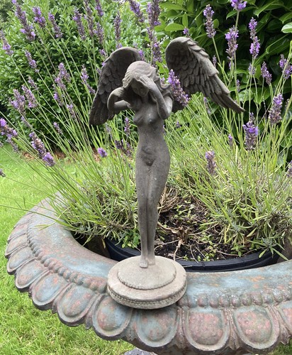 Metal cast iron nude angel - iron,