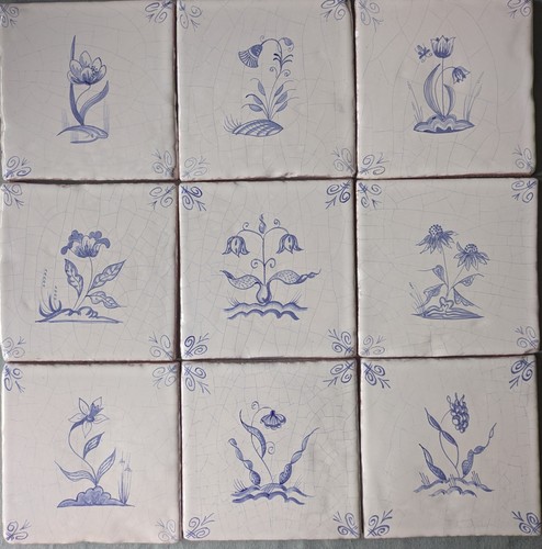 Delft tiles small traditional - small,