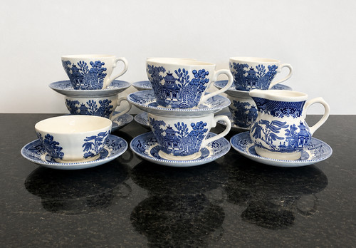 Blue willow tea - blue,