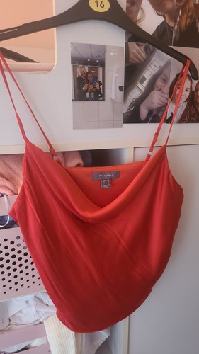Primark red cowl - neck, camisole