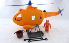 FIREMAN SAM - TOM THOMAS WITH LIGHT & SOUND SIMBA WALLABY 2 RESCUE HELICOPTER
