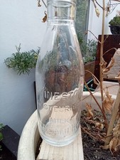 Vintage milk bottles, IRVINESTOWN CREAMERY