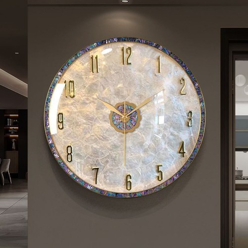 Natural shell wall clock - natural,