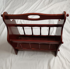 Vintage Wooden Magazine Rack