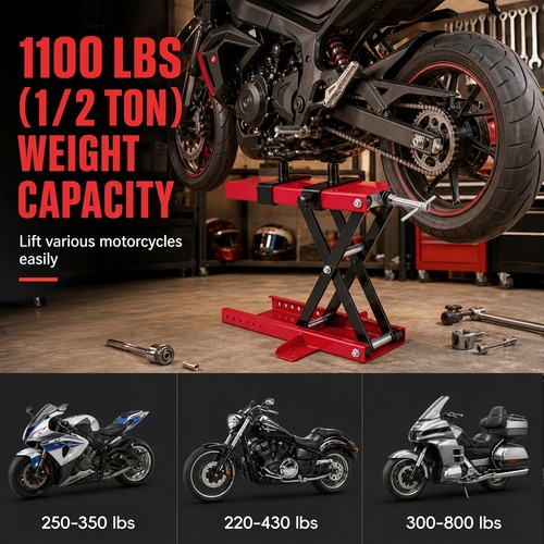 Motorcycle scissor 500kg lift - 500kg,