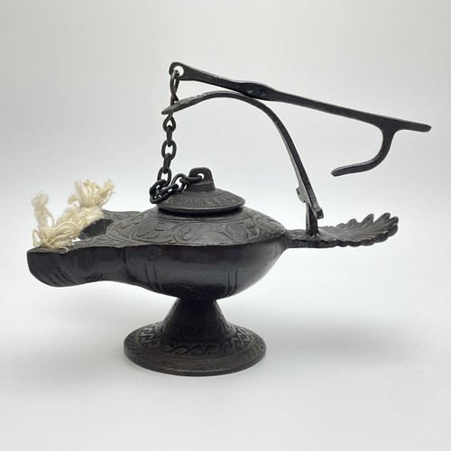 Vintage cast metal genie - vintage,