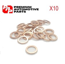 10x Motorcycle Bike Car Brake Line Banjo Bolt Copper Crush Washers M10