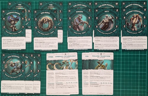 Malifaux 4th crew - ed, cards