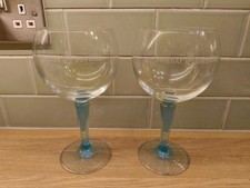 Pair of Bombay Sapphire Gin Balloon Glasses