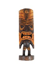 Tiki 40cm Solid Wood Carved and Painted Statuette