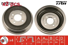 X2 PCS REAR BRAKE DRUM SET X2