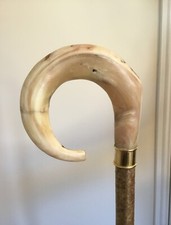 Ram horn head crooks/walking sticks