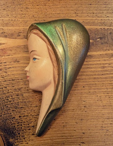 Vintage virgin mary wall - virgin,