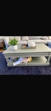 Grey Blue Solid Wood Painted