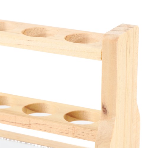 Wooden test tube rack storage - tube,
