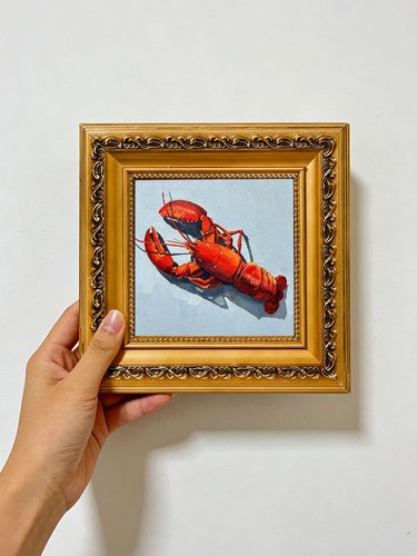 Red lobster blue - lobster, on