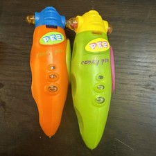 Set Of 2 Vintage PEZ Candy Pens, Opened — See Photos