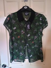Hell Bunny 2XL Sheer Green And