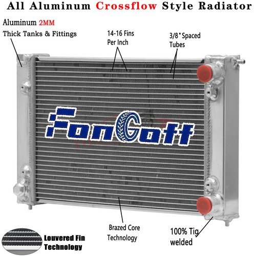 Row aluminum radiator for - 2-row,