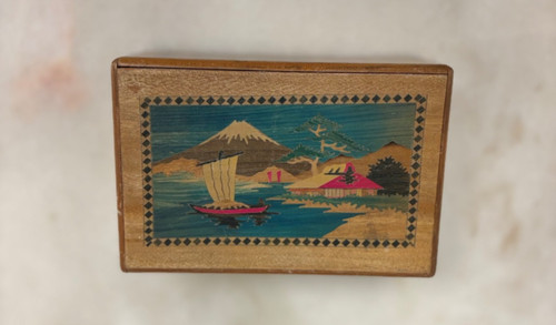 Vintage japanese hakone puzzle - vintage,