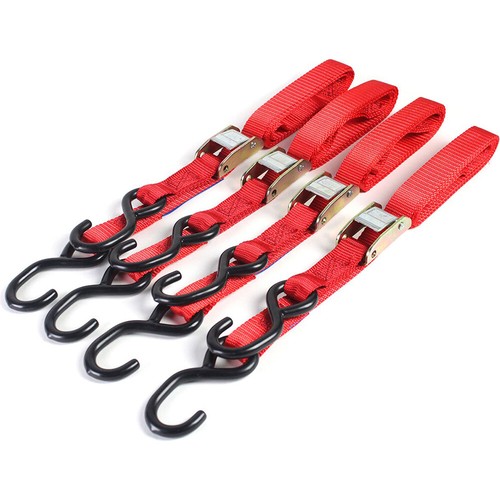 Motorcycle tie down straps - down, for