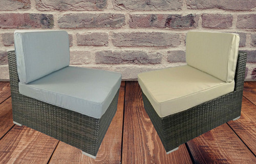 Rattan seat back cushion - rattan,