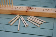 Peg Loom 2-row large 900mm for weaving wool fleece or rags into rugs, mats, etc.