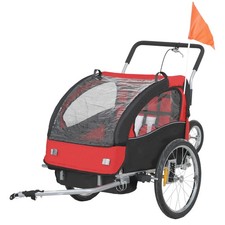 HOMCOM 2 Seat Bike Trailer