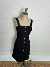 H&M BLACK STRETCH BUTTON