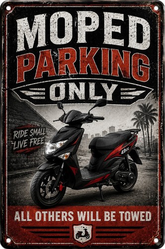 Moped parking only - moped,