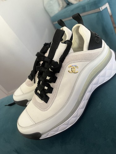 Chanel logo white black low - chanel,
