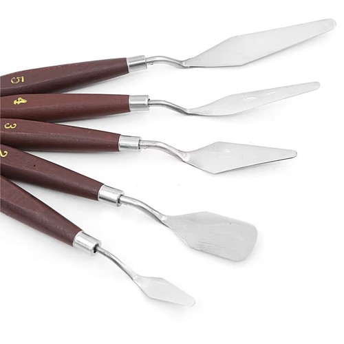 5pcs palette knives - knives, stainless