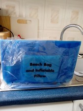 Avon Blue Beach Bag With Inflatable Pillow - Brand New In...