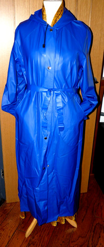 Shiny blue 100 - blue, raincoat