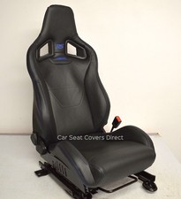 Ford Focus RS MK2 MK3 Recaro Sportster CS Tailored Fitted Black Car Seat Covers 