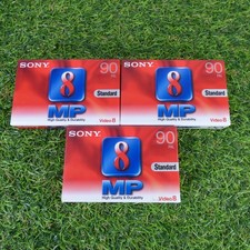 3 x Sony Video 8 MP 90 PAL NTSC Handycam Camcorder Tapes P5-90MP3 Sealed