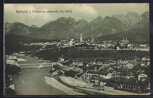 Postcard belluno panorama of - postcard,