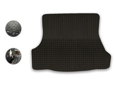 Tailored Boot Mat Fits Ford Mondeo 1996-06 [Hatchback] Black Rubber Mat Liner
