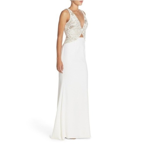 Terani couture whte nude - couture,