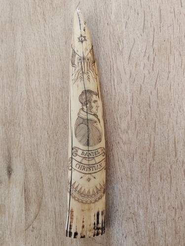 Vintage scrimshaw faux whale - vintage,