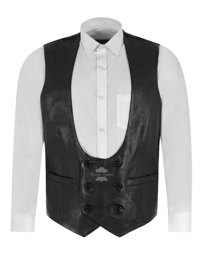 Mens leather waistcoat fabric - mens,