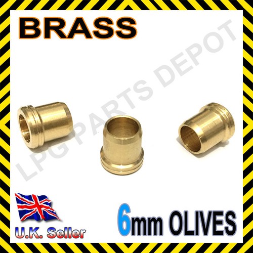 6mm lovato olives brass set - ,