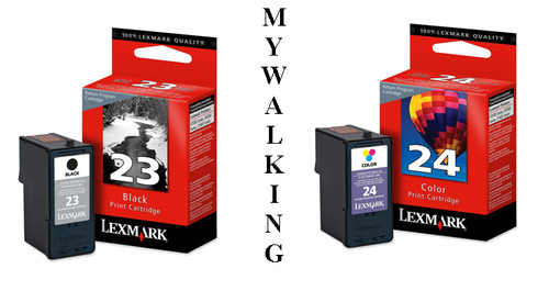 Lexmark black 24 colour - 23, +