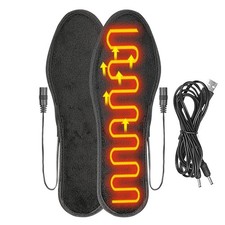 Electric Insole For Men And Women Short Velvet Heating Insole Foot Warmer