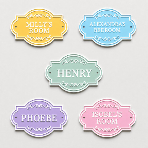 Personalised kids name door - personalised,