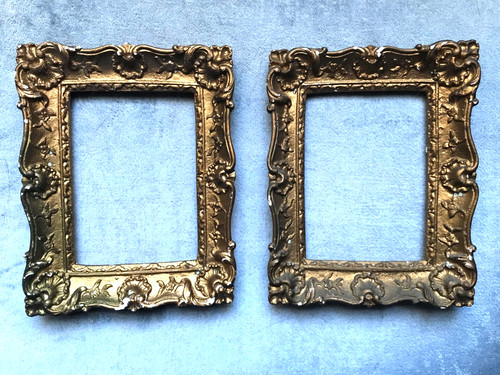 Vintage gold plaster picture - vintage,