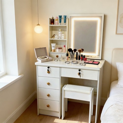 Dressing table vanity makeup - table,