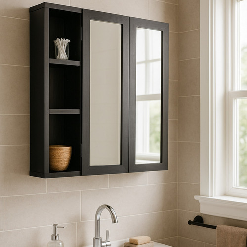 Wall mounted bathroom cabinet - wall,