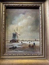 Oil Painting On Wood 1900s