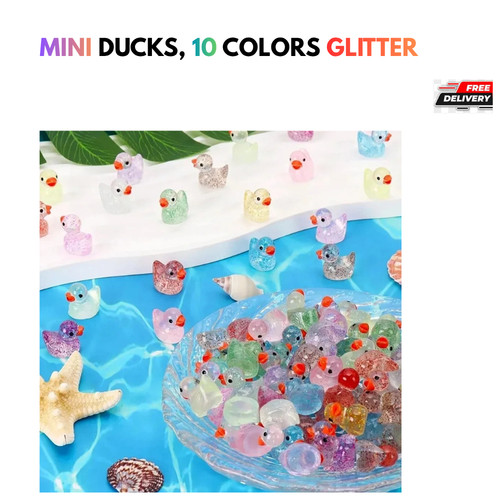 100pcs mini ducks colors - 100pcs, ducks,